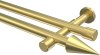 10193726-XX38 Gardinenstange Messing-Optik 20 mm Ø 2-läufig PRESTIGE - Savio (ohne Ringe)