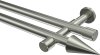 10193726-XX39 Gardinenstange Edelstahl-Optik 20 mm Ø 2-läufig PRESTIGE - Savio (ohne Ringe)