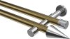 10193726-XX9512 Gardinenstange Metall 20 mm Ø 2-läufig PRESTIGE - Savio Messing Antik / Chrom (ohne Ringe)