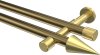 10193726-XX9538 Gardinenstange Metall 20 mm Ø 2-läufig PRESTIGE - Savio Messing Antik / Messing-Optik (ohne Ringe)