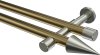 10193726-XX9539 Gardinenstange Metall 20 mm Ø 2-läufig PRESTIGE - Savio Messing Antik / Edelstahl-Optik (ohne Ringe)