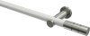 10193811-103239 Gardinenstange Metall 20 mm Ø PLATON - Elanto Weiß / Edelstahl-Optik (ohne Ringe)