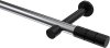 10193825-101229 Gardinenstange Metall 20 mm Ø PRESTIGE - Elanto Chrom / Schwarz (ohne Ringe)