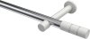 10193825-101232 Gardinenstange Metall 20 mm Ø PRESTIGE - Elanto Chrom / Weiß (ohne Ringe)