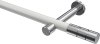 10193825-103212 Gardinenstange Metall 20 mm Ø PRESTIGE - Elanto Weiß / Chrom (ohne Ringe)