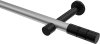10193825-103329 Gardinenstange Metall 20 mm Ø PRESTIGE - Elanto Silbergrau / Schwarz (ohne Ringe)