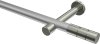 10193825-XX3339 Gardinenstange Metall 20 mm Ø PRESTIGE - Elanto Silbergrau / Edelstahl-Optik (ohne Ringe)