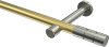 10193825-XX3839 Gardinenstange Messing-Optik / Edelstahl-Optik 20 mm Ø PRESTIGE - Elanto (ohne Ringe)