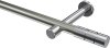 10193825-103912 Gardinenstange Metall 20 mm Ø PRESTIGE - Elanto Edelstahl-Optik / Chrom (ohne Ringe)