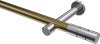 10193825-XX9512 Gardinenstange Metall 20 mm Ø PRESTIGE - Elanto Messing Antik / Chrom (ohne Ringe)