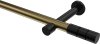 10193825-XX9529 Gardinenstange Metall 20 mm Ø PRESTIGE - Elanto Messing Antik / Schwarz (ohne Ringe)
