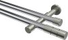 10193826-XX1239 Gardinenstange Metall 20 mm Ø 2-läufig PRESTIGE - Elanto Chrom / Edelstahl-Optik (ohne Ringe)