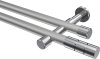 10193826-XX3312 Gardinenstange Metall 20 mm Ø 2-läufig PRESTIGE - Elanto Silbergrau / Chrom (ohne Ringe)