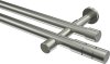 10193826-XX39 Gardinenstange Edelstahl-Optik 20 mm Ø 2-läufig PRESTIGE - Elanto (ohne Ringe)