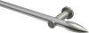 10193911-XX3339 Gardinenstange Metall 20 mm Ø PLATON - Samanto Silbergrau / Edelstahl-Optik (ohne Ringe)