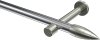 10193925-101239 Gardinenstange Metall 20 mm Ø PRESTIGE - Samanto Chrom / Edelstahl-Optik (ohne Ringe)