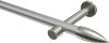 10193925-XX3339 Gardinenstange Metall 20 mm Ø PRESTIGE - Samanto Silbergrau / Edelstahl-Optik (ohne Ringe)