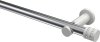 10194111-101232 Gardinenstange Metall 20 mm Ø PLATON - Estana Chrom / Weiß (ohne Ringe)