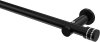 10194111-1029 Gardinenstange Metall 20 mm Ø PLATON - Estana Schwarz (ohne Ringe)