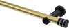 10194111-XX3829 Gardinenstange Metall 20 mm Ø PLATON - Estana Messing-Optik / Schwarz (ohne Ringe)