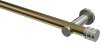 10194111-109539 Gardinenstange Metall 20 mm Ø PLATON - Estana Messing Antik / Edelstahl-Optik (ohne Ringe)