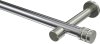 10194125-XX1239 Gardinenstange Metall 20 mm Ø PRESTIGE - Estana Chrom / Edelstahl-Optik (ohne Ringe)
