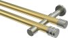 10194126-XX3839 Gardinenstange Messing-Optik / Edelstahl-Optik 20 mm Ø 2-läufig PRESTIGE - Estana (ohne Ringe)