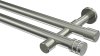 10194126-XX39 Gardinenstange Edelstahl-Optik 20 mm Ø 2-läufig PRESTIGE - Estana (ohne Ringe)