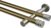 10194126-XX9539 Gardinenstange Metall 20 mm Ø 2-läufig PRESTIGE - Estana Messing Antik / Edelstahl-Optik (ohne Ringe)