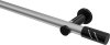 10194211-103329 Gardinenstange Metall 20 mm Ø PLATON - Zoena Silbergrau / Schwarz (ohne Ringe)