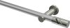 10194211-XX3339 Gardinenstange Metall 20 mm Ø PLATON - Zoena Silbergrau / Edelstahl-Optik (ohne Ringe)
