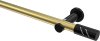 10194211-XX3829 Gardinenstange Metall 20 mm Ø PLATON - Zoena Messing-Optik / Schwarz (ohne Ringe)