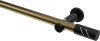 10194211-XX9529 Gardinenstange Metall 20 mm Ø PLATON - Zoena Messing Antik / Schwarz (ohne Ringe)