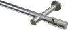 10194225-XX1239 Gardinenstange Metall 20 mm Ø PRESTIGE - Zoena Chrom / Edelstahl-Optik (ohne Ringe)