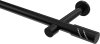 10194225-1029 Gardinenstange Metall 20 mm Ø PRESTIGE - Zoena Schwarz (ohne Ringe)