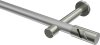 10194225-103339 Gardinenstange Metall 20 mm Ø PRESTIGE - Zoena Silbergrau / Edelstahl-Optik (ohne Ringe)