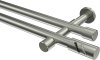 10194226-XX39 Gardinenstange Edelstahl-Optik 20 mm Ø 2-läufig PRESTIGE - Zoena (ohne Ringe)