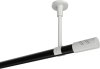 10194233-102932 Gardinenstange Metall 20 mm Ø SONETTE - Zoena Schwarz / Weiß (ohne Ringe)