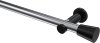 10194611-XX1229 Gardinenstange Metall 20 mm Ø PLATON - Sitra Chrom / Schwarz (ohne Ringe)