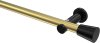 10194611-XX3829 Gardinenstange Metall 20 mm Ø PLATON - Sitra Messing-Optik / Schwarz (ohne Ringe)