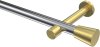 10194625-XX1238 Gardinenstange Metall 20 mm Ø PRESTIGE - Sitra Chrom / Messing-Optik (ohne Ringe)