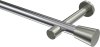 10194625-XX1239 Gardinenstange Metall 20 mm Ø PRESTIGE - Sitra Chrom / Edelstahl-Optik (ohne Ringe)