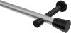 10194625-XX3329 Gardinenstange Metall 20 mm Ø PRESTIGE - Sitra Silbergrau / Schwarz (ohne Ringe)