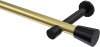 10194625-XX3829 Gardinenstange Metall 20 mm Ø PRESTIGE - Sitra Messing-Optik / Schwarz (ohne Ringe)