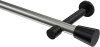 10194625-103929 Gardinenstange Metall 20 mm Ø PRESTIGE - Sitra Edelstahl-Optik / Schwarz (ohne Ringe)