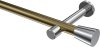 10194625-XX9512 Gardinenstange Metall 20 mm Ø PRESTIGE - Sitra Messing Antik / Chrom (ohne Ringe)