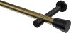 10194625-XX9529 Gardinenstange Metall 20 mm Ø PRESTIGE - Sitra Messing Antik / Schwarz (ohne Ringe)