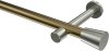 10194625-XX9539 Gardinenstange Metall 20 mm Ø PRESTIGE - Sitra Messing Antik / Edelstahl-Optik (ohne Ringe)