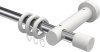 10200527-101232 Gardinenstange Metall / Holz 20 mm Ø TALENA - Feta Chrom / Weiß lackiert