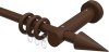 10201427-1019 Gardinenstange Holz 20 mm Ø TALENA - Siveo Nussbaum lackiert